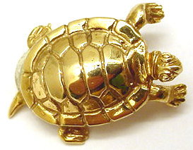 Gold turtle